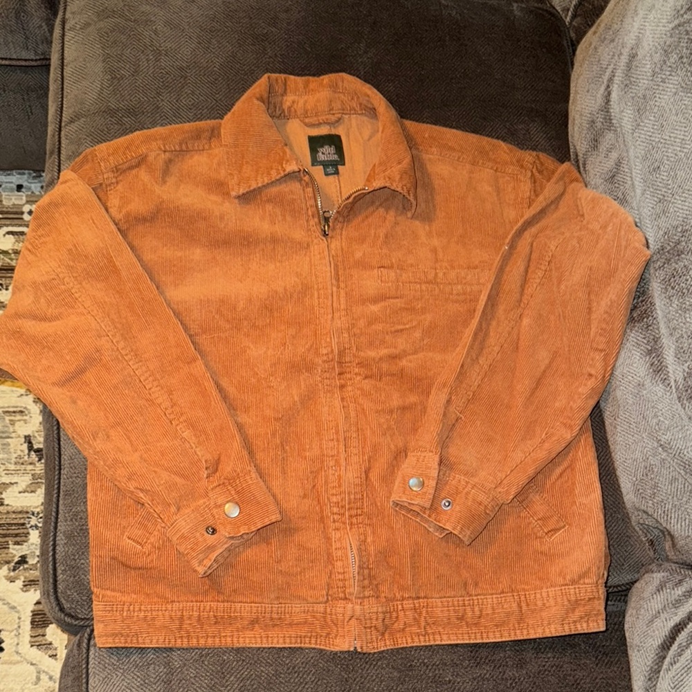 Wild Fable Brown Rust Burnt Orange Lightweight Corduroy Jacket size S